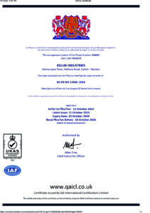 ISO e certificate