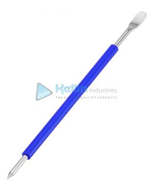 MOTTA Latte Art pen tool with silicone finger grip Blue 135mm