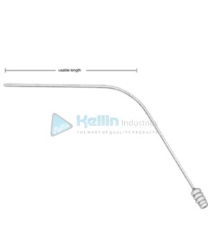 Yasargil Luer boring Suction Tubes 22cm, 3.5mm