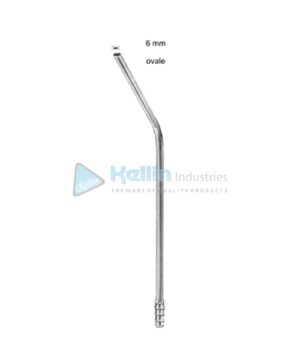 Nuboer Suction Tubes 21cm/8¼" 6mm Ovale