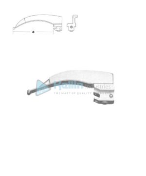 McIntosh Fiber Optic Laryngoscope Blade Fig 1, working length 70mm (CLL)
