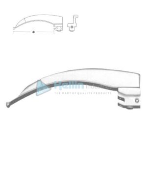 McIntosh Fiber Optic Laryngoscope Blade Fig 3, working Length 110mm (CLL)