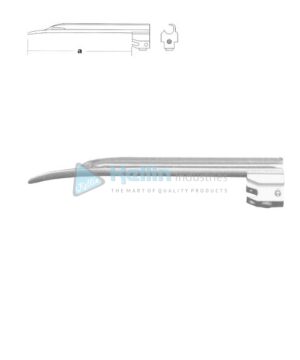 Miller Laryngoscope blade Fig 2, working length 90mm (CLL)