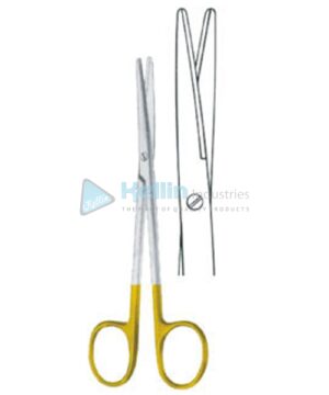 Metzenbaum Dissecting Scissors Straight 14.5cm/5¾" Bl/Bl TC