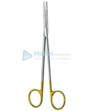 Metzenbaum-Fine Dissecting Scissors Straight TC 18cm/7" Bl/Bl