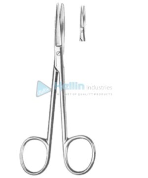 Wagner Fine Scissors Straight 12cm/4¾" Fig 1 Bl/Bl