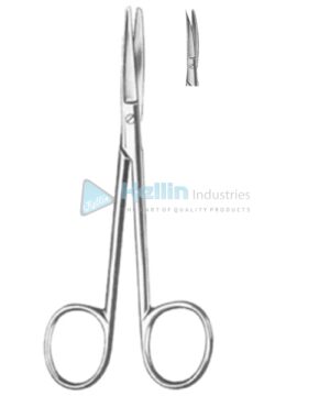 Wagner Fine Scissors Curved 12cm/4¾" Fig 2 Sh/Bl