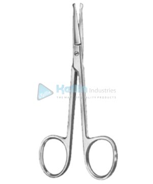 Fine Scissors Straight 10.5cm/4¼" Bl/Bl