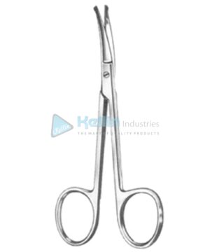 Fine Scissors Curved 10.5cm/4¼" Bl/Bl