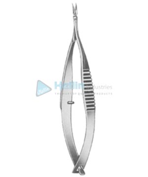 Vannas Iridectomy Scissors Curved 8cm/3¼"