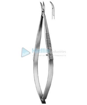 Castroviejo Iridectomy Scissors Curved 10cm/4"