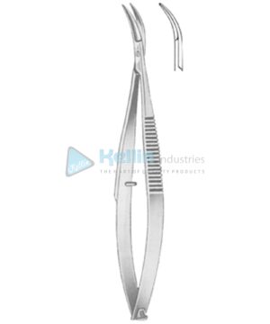 Castroviejo Iridectomy Scissors Curved 10cm/4"