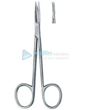 Eye and Fine Scissors Curved 11.5cm/4½"