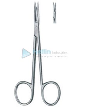 Eye and Fine Scissors Curved 11.5cm/4½"