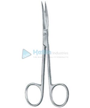 Eye and Fine Scissors Curved 12cm/4¾"
