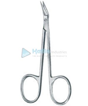 Wilmer Eye Scissors Angled 10cm/4"