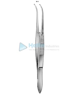 Fine Forceps Semi Curved 1:2 10.5cm/4¼"