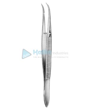 Splinter Forceps Curved Serrated 9cm/3½"