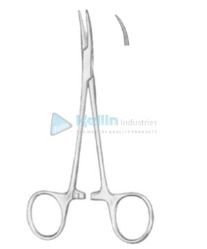 Hemostatic Forceps BJ Curved 12cm/4¾" Cross Serrations