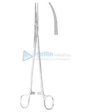 Bengolea Hemostatic Forceps BJ Curved 20cm/8" Cross Serrated