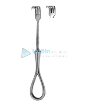 Volkmann Trachea Retractors Blunt 4 Prongs 11cm/4½"