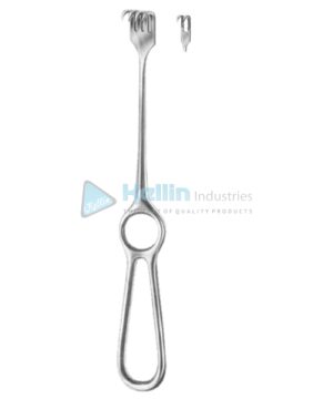 Volkmann Retractors Semi-Sharp 2 Prongs 9x8mm 22cm/8¾"