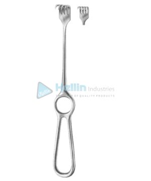 Volkmann Retractors Semi-Sharp 4 Prongs 9x19 22cm/8¾"