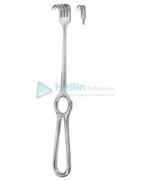 Kocher Retractors Sharp 2 Prongs 15x10mm 21.5cm/8½"