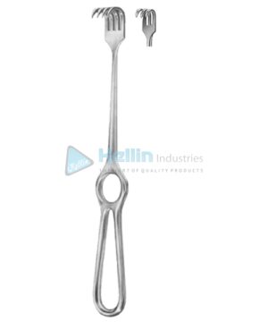 Kocher Retractors Semi-Sharp 3 Prongs 15x15mm 21.5cm/8½"
