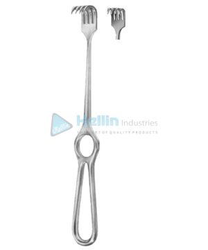 Kocher Retractors Semi-Sharp 4 Prongs 15x20mm 21.5cm/8½"