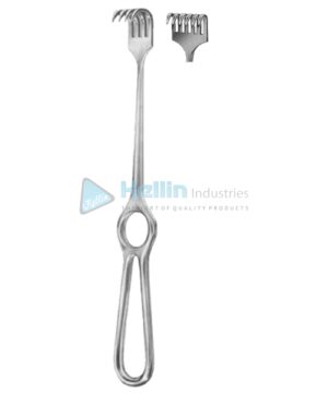 Kocher Retractors Semi-Sharp 6 Prongs 15x30mm 21.5cm/8½"