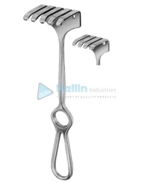 Isreal Retractors 4 Prongs 40x40mm 25cm/10"
