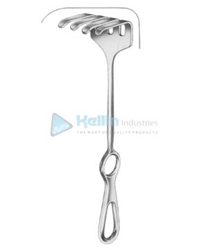 Koerte Retractors 4 Prongs 46x55mm 23cm/9"