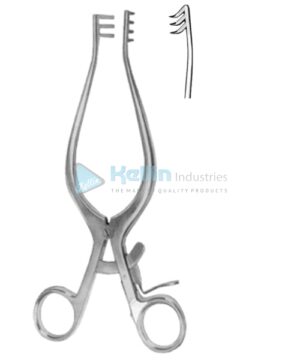 Weitlaner Retractors 3x4 Teeth Sharp 20cm/8"