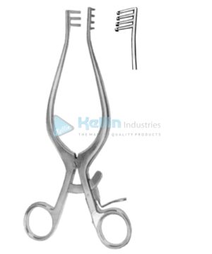 Weitlaner Retractors 3x4 Teeth Blunt 25cm/10"
