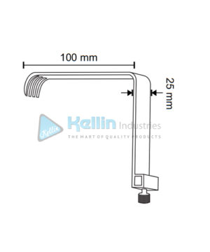 X-Deep Short blade 100 x 25mm Wide