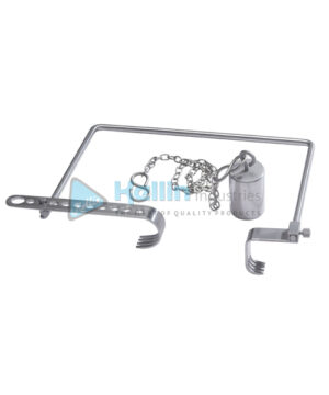 Charnley Hip Retractor Set, Complete With 2 Standard Blades, Short /Long With Frame & Weight/Chain, Frame Size 24x28 cm (9½" x 11")
