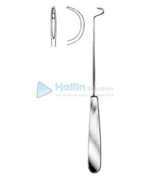 Deschamps-Standard Ligature Needles Blunt 20cm/8" Right