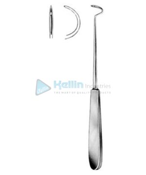 Deschamps Ligature Needles Sharp 20cm/8" Right