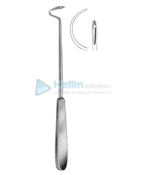 Deschamps Ligature Needles Blunt 24cm/9½" Left