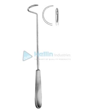 Deschamps Ligature Needles Blunt 27cm/10½" Left