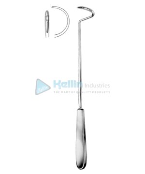 Deschamps Ligature Needles Blunt 27cm/10½" Right