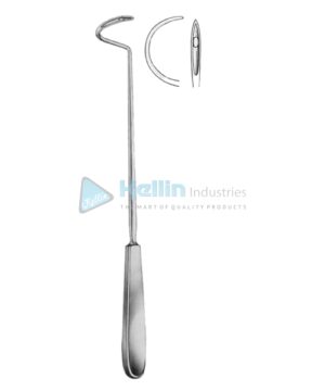 Deschamps Ligature Needles Sharp 27cm/10½" Left