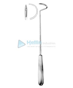 Deschamps Ligature Needles Sharp 27cm/10½" Right