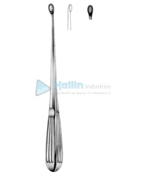 Bruns Bone Curettes 23cm/9" Fig # 1 B