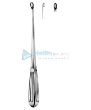 Bruns Bone Curettes 23cm/9" Fig # 0 B