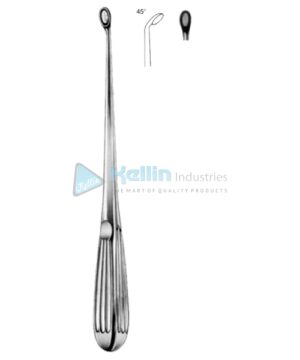 Bruns Bone Curettes 23cm/9" Fig # 1 C