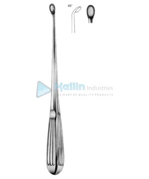 Bruns Bone Curettes 23cm/9" Fig # 3 C