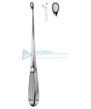 Bruns Bone Curettes 23cm/9" Fig # 6 D