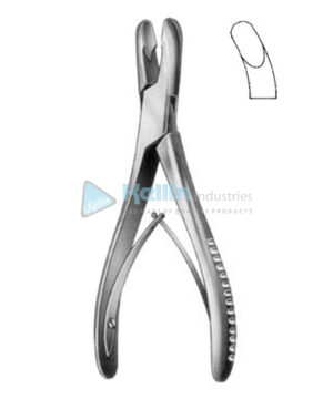 Luer Bone Rongeur Forceps BJ Curved 18.5cm/7¼" Heavy Pattern
